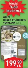 GALEZ DONUK ETLİ NOHUTU YUVALAMA 300 G fiyat ve kampanya bilgisi